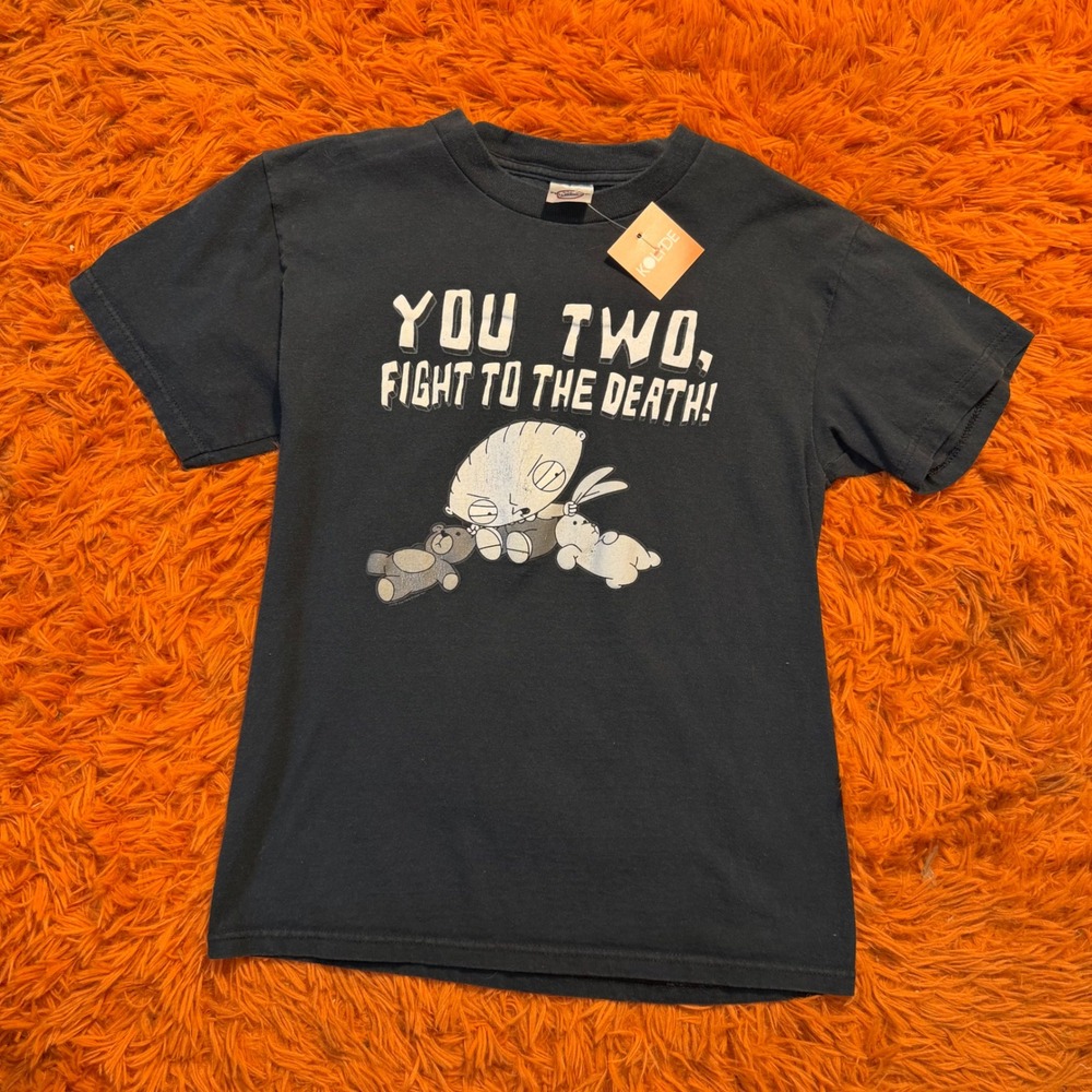Vintage 2005 Family Guy Stewie Griffin Fight To The Death T-Shirt Mens Small NWT
